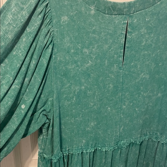 Umgee Green Tunic Dress - Picture 7 of 8